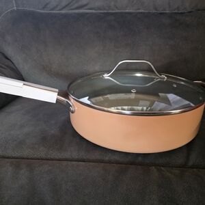 Figmint 5Q  Ceramic Coated Saute Pan with Glass Lid